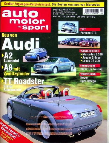 Deckblatt Auto Motor und Sport (16/1999)